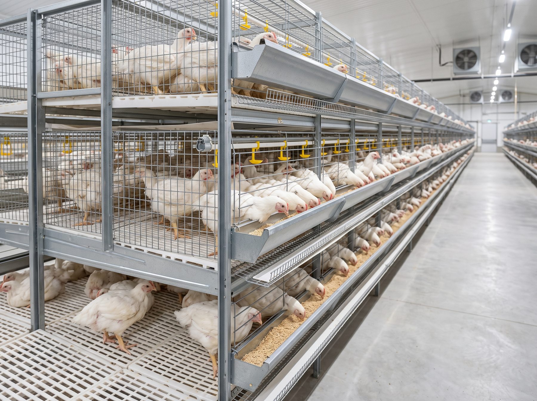 H-Type Broiler Cage System