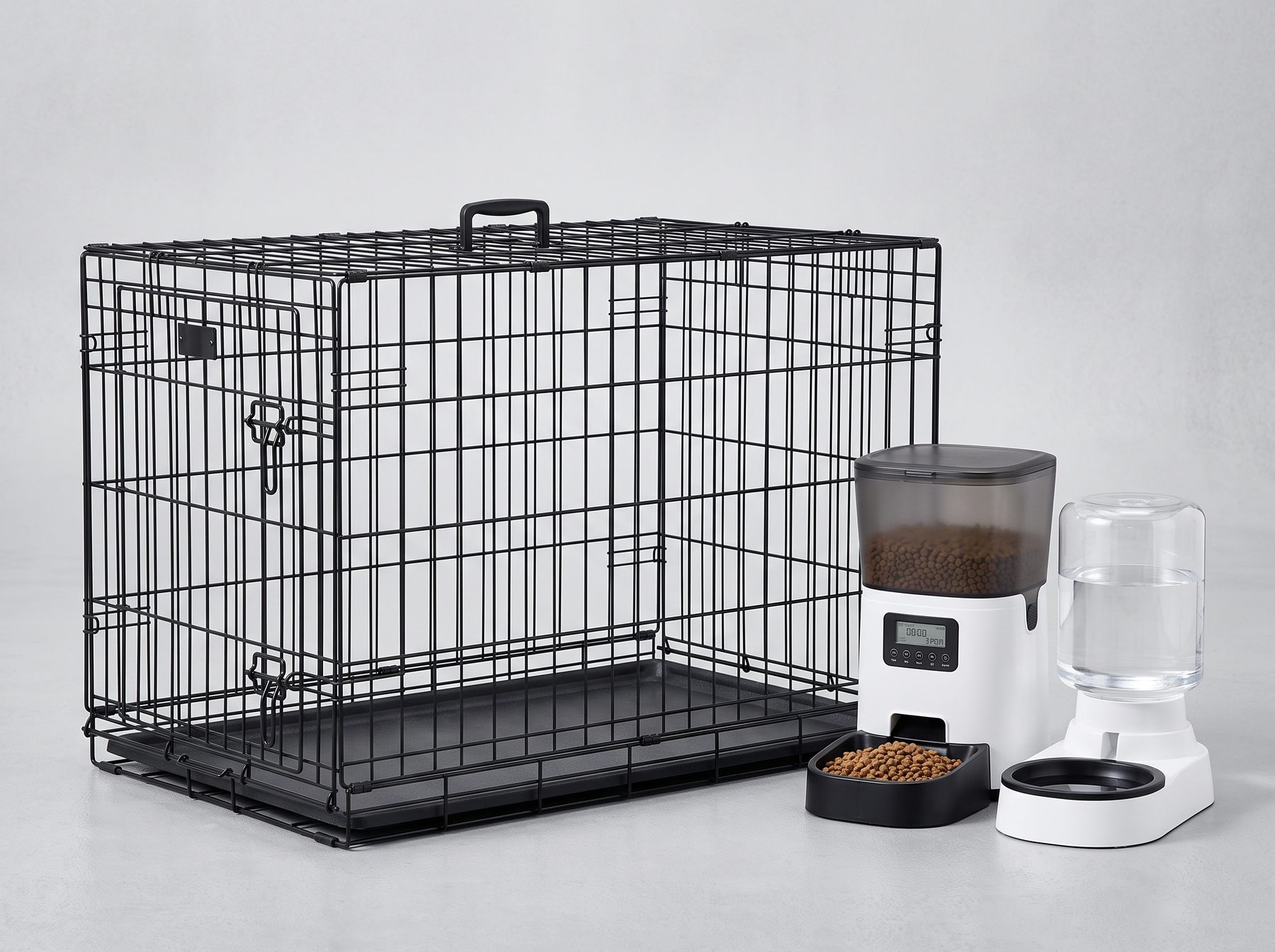 Wire Pet Cages & Feeders